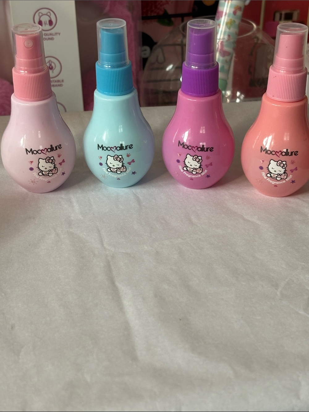 Hello Kitty Scented Body Mist - Pink, Light Blue, Purple, Peach